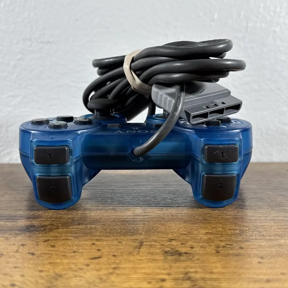 1999 Sony PlayStation 1 PS1 Island Blue Video Game Controller SCPH-1200 PS One